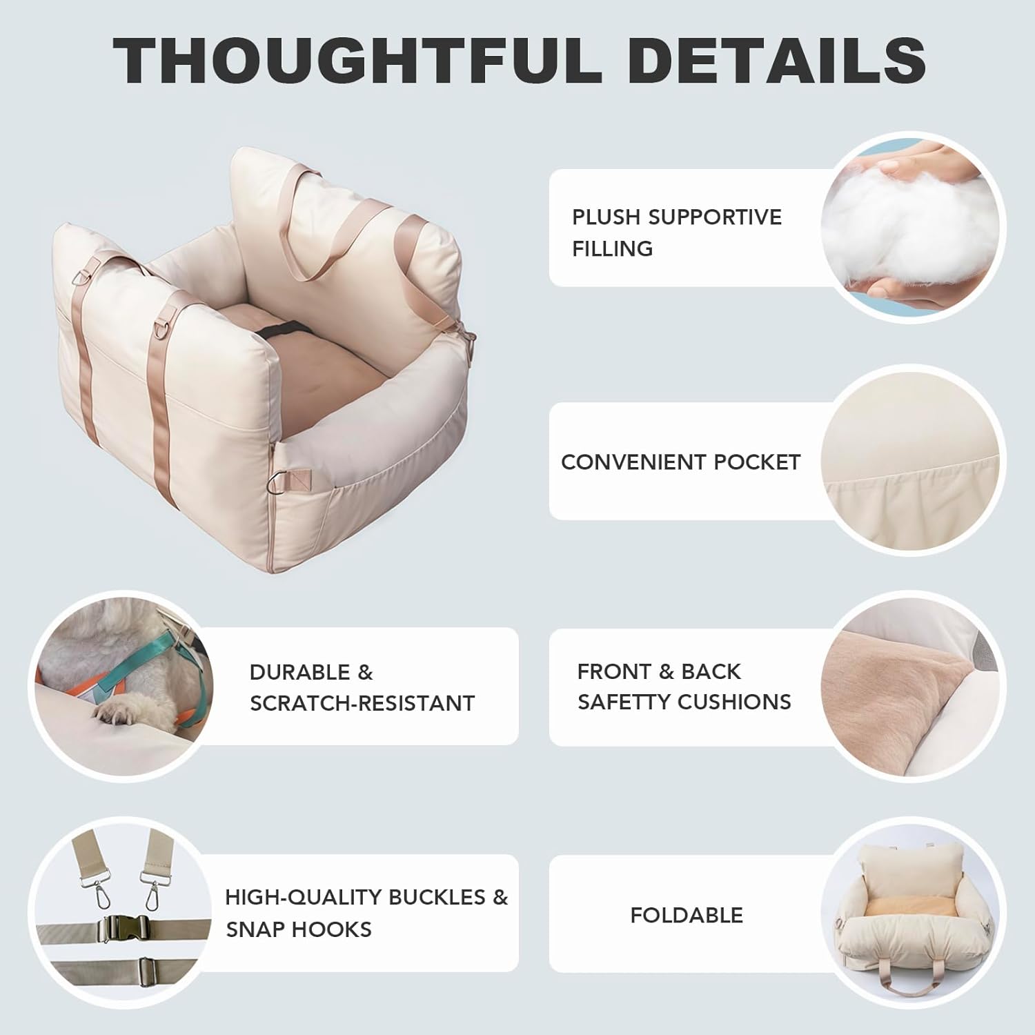 BomDa® Luxe Pet Travel Seat