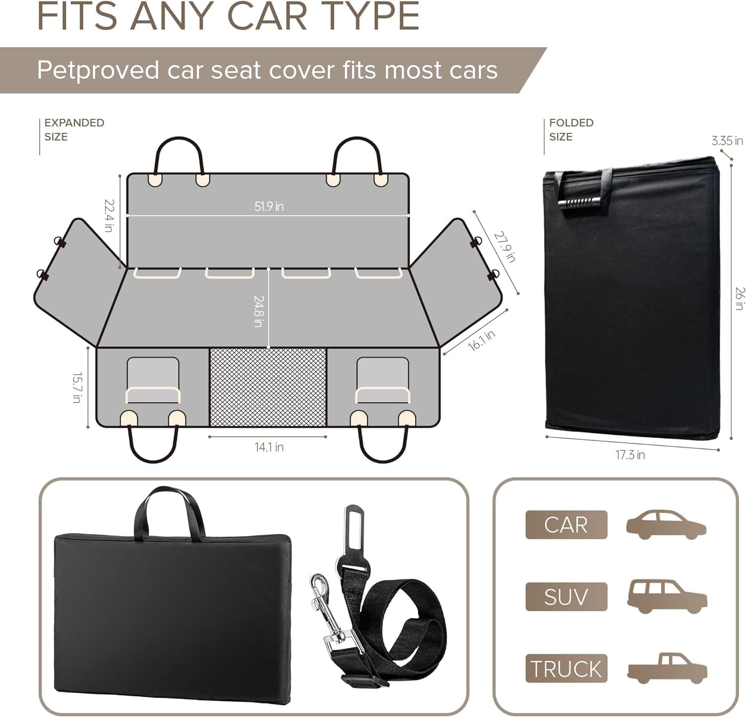 Deluxe Canine Car Seat Extender