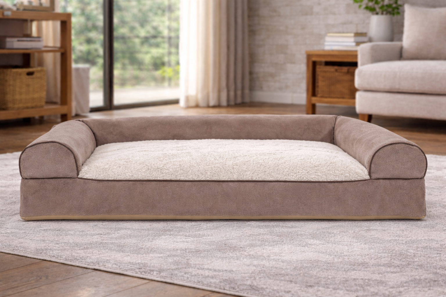 Furhaven Cozy Pillow Dog Sofa - XL