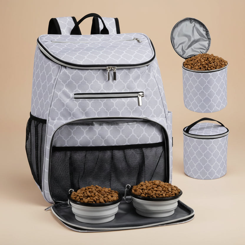 BAGLHER Dog Travel Backpack Airline Approved White