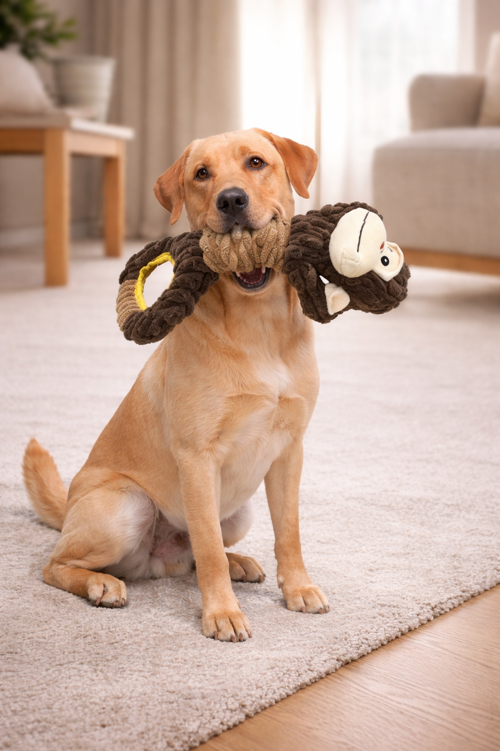 Gorilla Buddy Squeaky Dog Toy